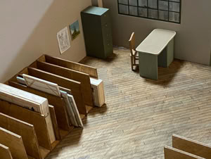 Tiny Lancscape Painting Storage Facility